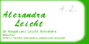 alexandra leicht business card